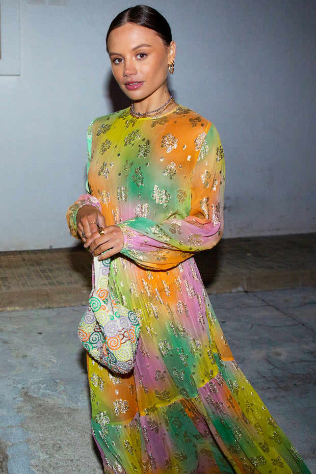 Ombre Jacquard Ciara Dress