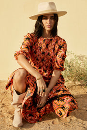 Red Rodeo Midi Dress